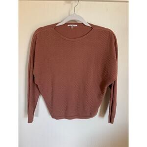 Vila Milano Women's Dolman Sleeve Sweater Coral Size Small Pattern Soft